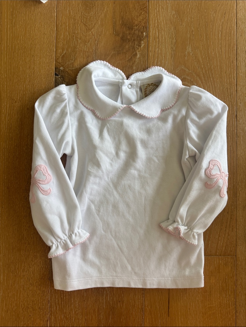 Beaufort Bonnet Bow Sleeve Peter Pan Collared Top Size 5